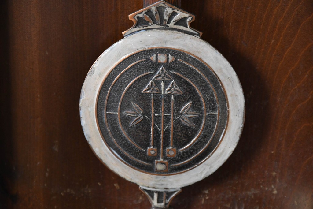 和製アンティーク　大正～昭和初期　精工舎(SEIKOSHA、セイコー)　天使のレリーフが印象的な掛け時計　(R-086132)