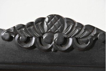 和製アンティーク　Meiji(明治時計社)　彫刻装飾が映える縦長の掛け時計　(R-086133)