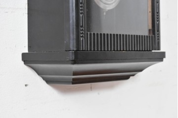 和製アンティーク　Meiji(明治時計社)　彫刻装飾が映える縦長の掛け時計　(R-086133)