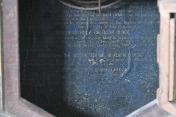 アメリカアンティーク　WATERBURY CLOCK CO.(ウォーターベリー)　使い古した風合いが味わい深い八角振り子時計　(R-086134)