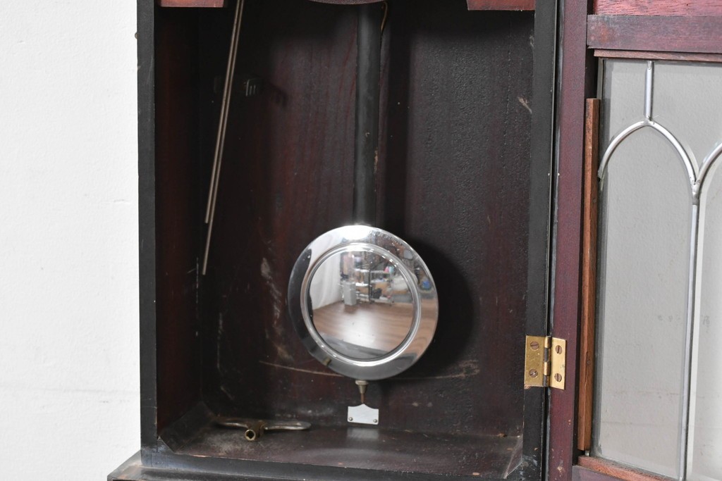 和製アンティーク　精工舎(SEIKOSHA、セイコー)　装飾彫刻がクラシカルな掛け時計　(R-086135)