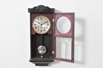 和製アンティーク　精工舎(SEIKOSHA、セイコー)　装飾彫刻がクラシカルな掛け時計　(R-086135)