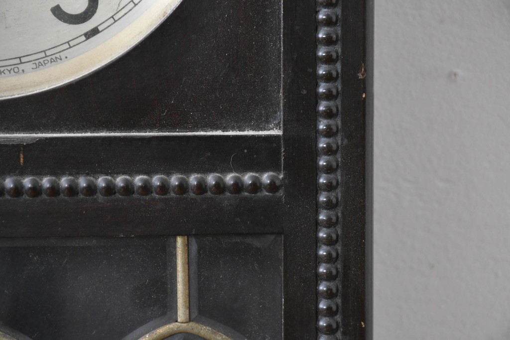 和製アンティーク　精工舎(SEIKOSHA、セイコー)　装飾彫刻がクラシカルな掛け時計　(R-086135)