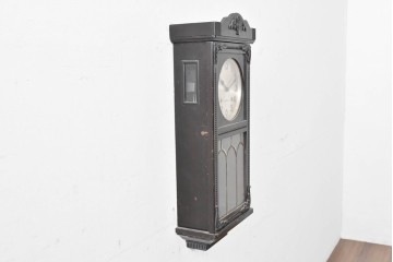 和製アンティーク　精工舎(SEIKOSHA、セイコー)　装飾彫刻がクラシカルな掛け時計　(R-086135)