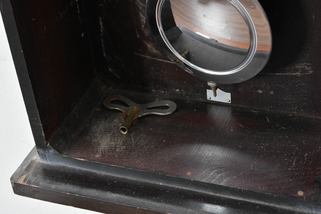 和製アンティーク　精工舎(SEIKOSHA、セイコー)　装飾彫刻がクラシカルな掛け時計　(R-086135)