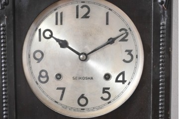 和製アンティーク　精工舎(SEIKOSHA、セイコー)　装飾彫刻がクラシカルな掛け時計　(R-086135)