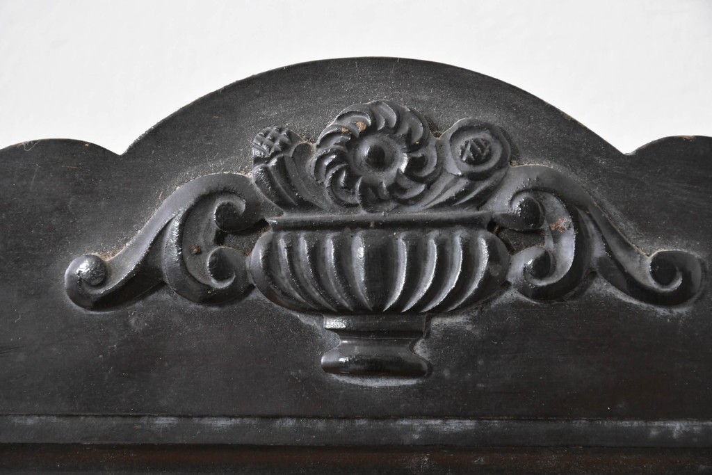 和製アンティーク　精工舎(SEIKOSHA、セイコー)　装飾彫刻がクラシカルな掛け時計　(R-086135)