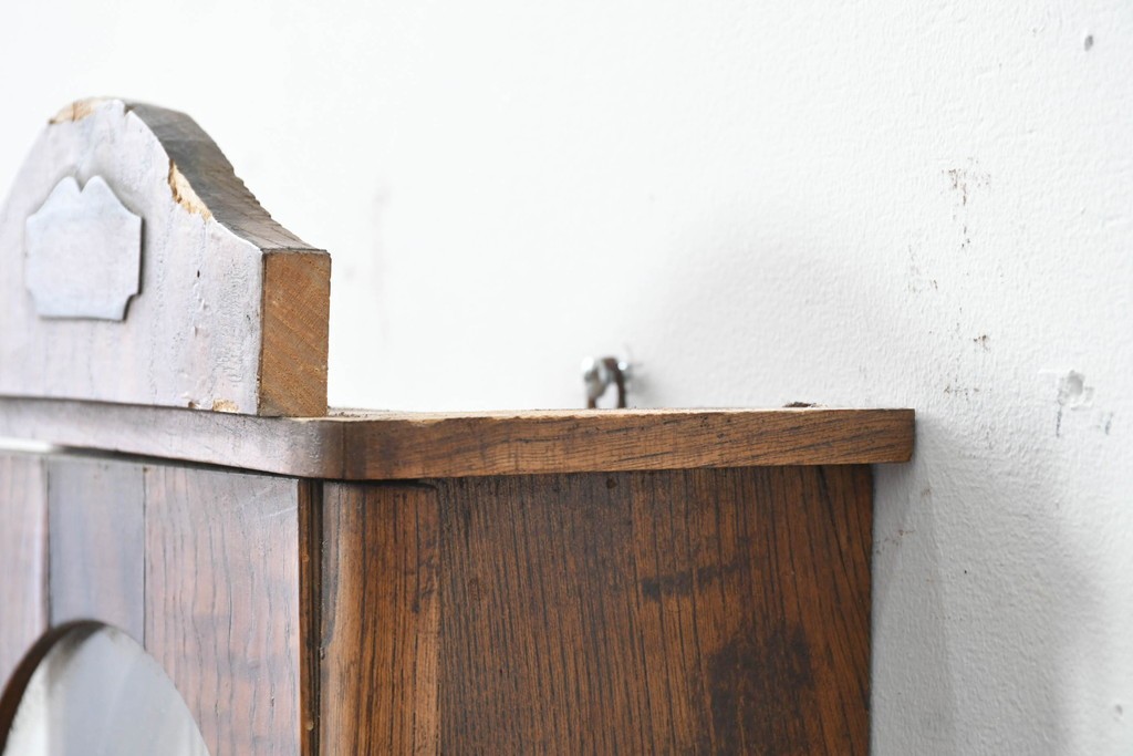 和製アンティーク　味わいのある木目が魅力の振り子時計　(R-086137)