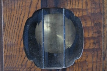 和製アンティーク　味わいのある木目が魅力の振り子時計　(R-086137)