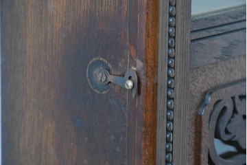 和製アンティーク　クラシカルな装飾彫刻が美しい振り子時計　(R-086138)