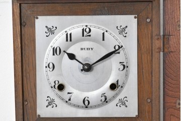 和製アンティーク　クラシカルな装飾彫刻が美しい振り子時計　(R-086138)