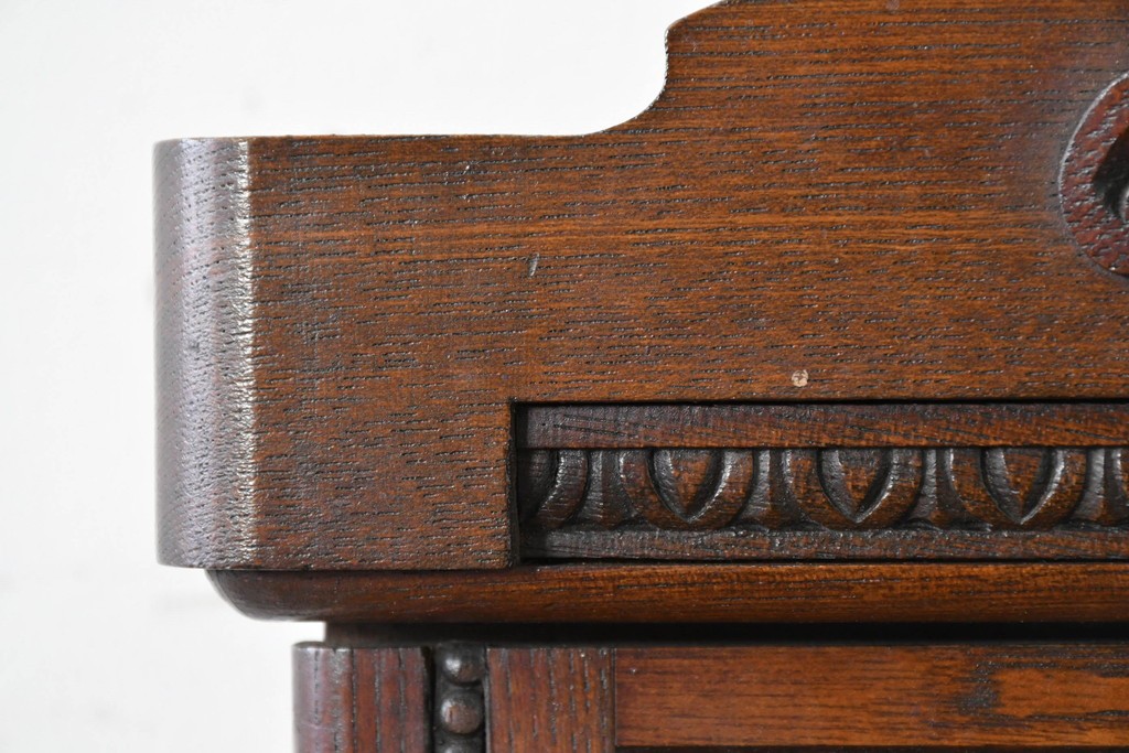 和製アンティーク　クラシカルな装飾彫刻が美しい振り子時計　(R-086138)