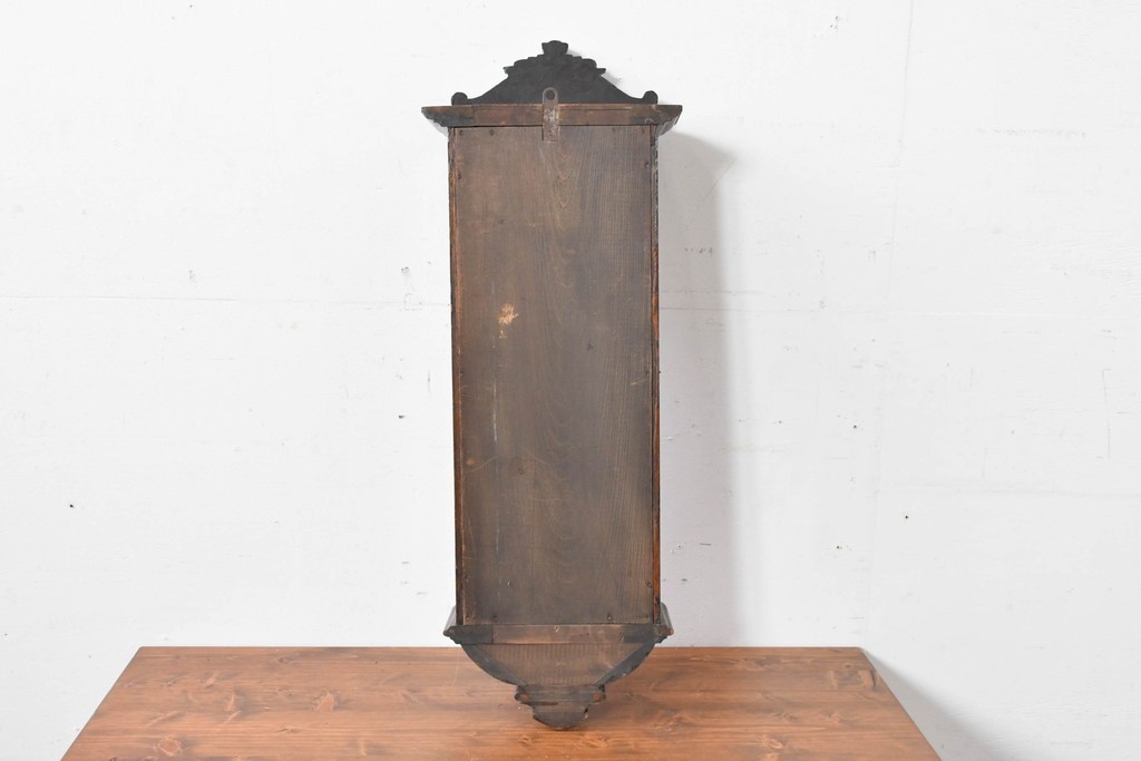 和製アンティーク　明治大正期　スリゲル型　ホーロー文字盤のクラシカルな振り子時計　(R-086139)