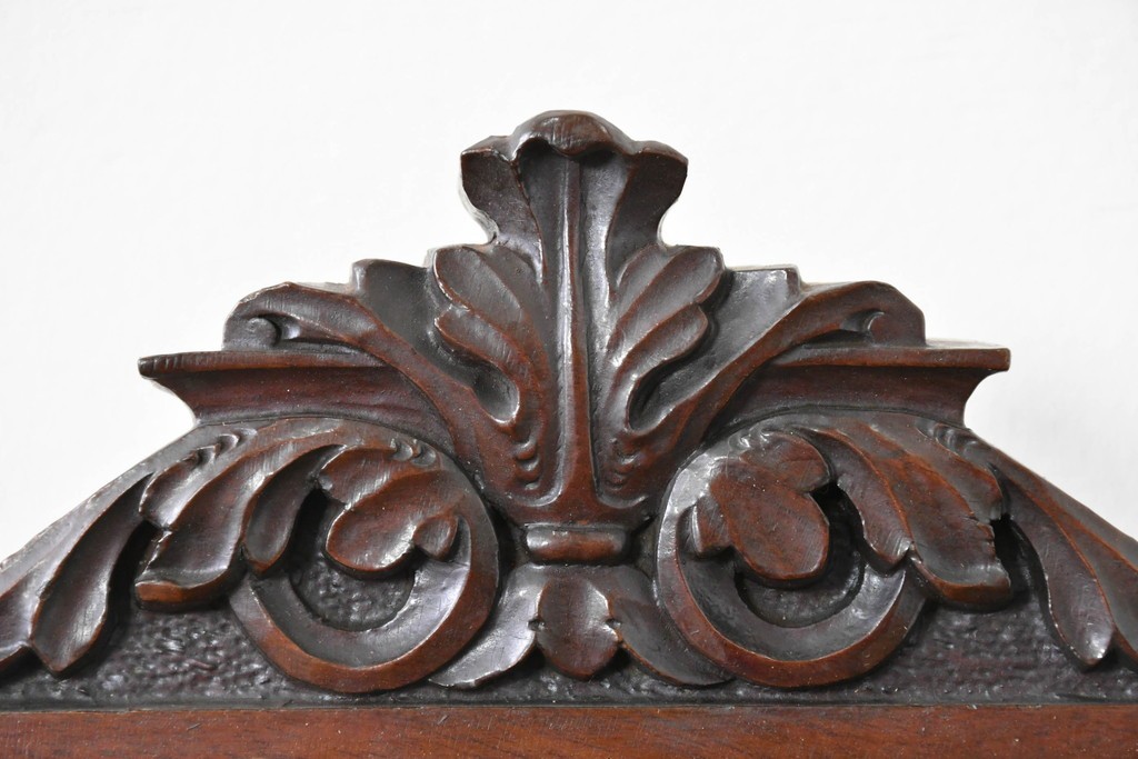 和製アンティーク　明治大正期　スリゲル型　ホーロー文字盤のクラシカルな振り子時計　(R-086139)