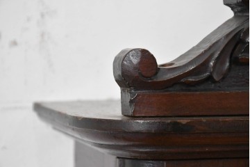 和製アンティーク　明治大正期　スリゲル型　ホーロー文字盤のクラシカルな振り子時計　(R-086139)