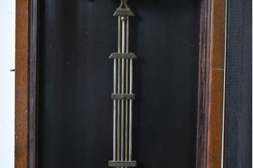 和製アンティーク　明治大正期　スリゲル型　ホーロー文字盤のクラシカルな振り子時計　(R-086139)