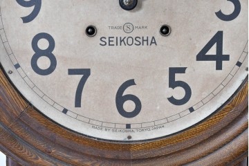 和製アンティーク　精工舎(SEIKOSHA、セイコー)　レトロで素朴な印象の振り子時計　(R-086140)