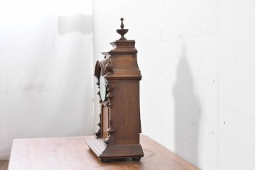 ドイツアンティーク　H.A.C(ハンブルグ・アメリカンクロック・カンパニー)製　Junghans(ユンハンス)合併前の希少品!　文字盤の美しい置時計　(R-086141)