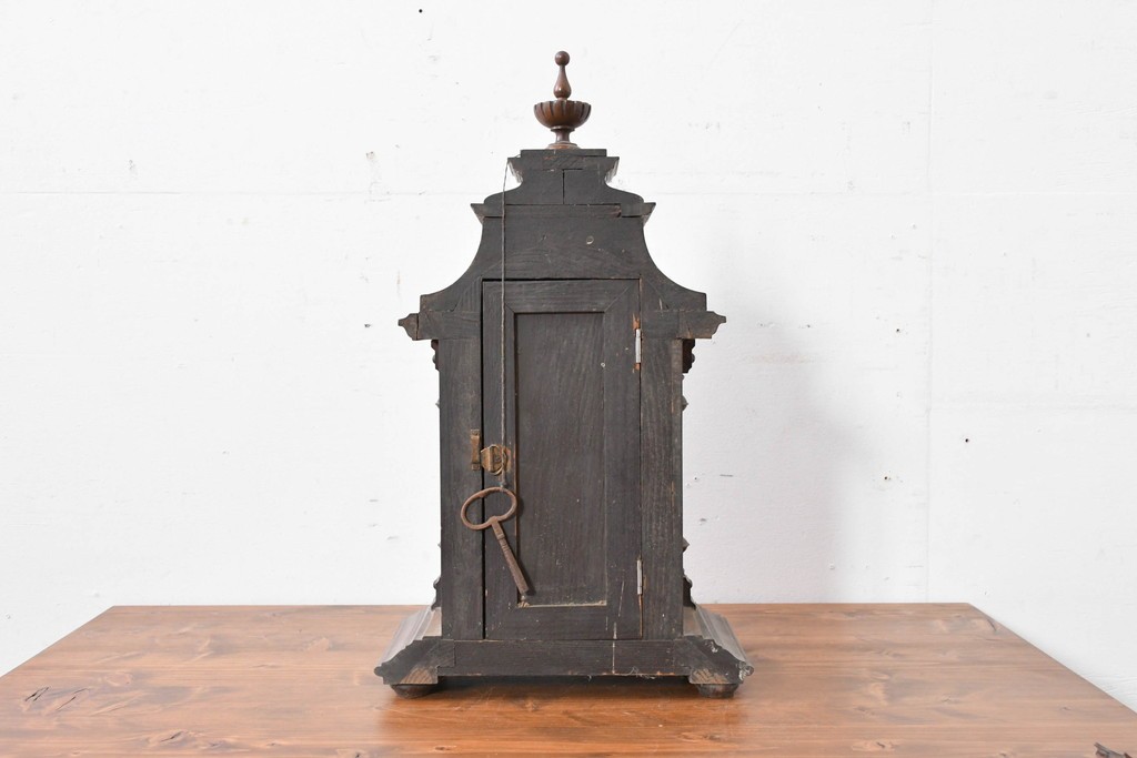 ドイツアンティーク　H.A.C(ハンブルグ・アメリカンクロック・カンパニー)製　Junghans(ユンハンス)合併前の希少品!　文字盤の美しい置時計　(R-086141)