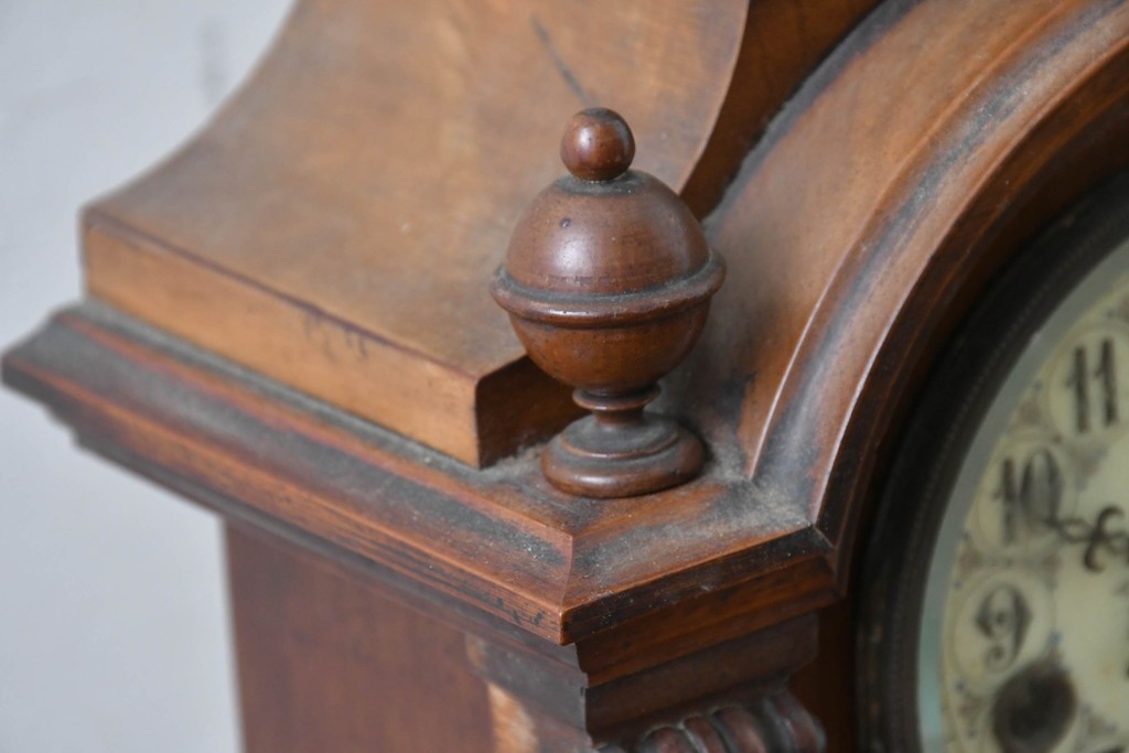 ドイツアンティーク　H.A.C(ハンブルグ・アメリカンクロック・カンパニー)製　Junghans(ユンハンス)合併前の希少品!　文字盤の美しい置時計　(R-086141)