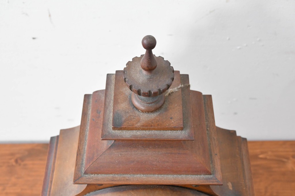 ドイツアンティーク　H.A.C(ハンブルグ・アメリカンクロック・カンパニー)製　Junghans(ユンハンス)合併前の希少品!　文字盤の美しい置時計　(R-086141)