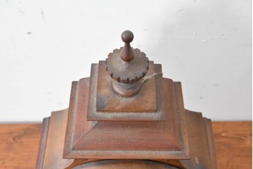 ドイツアンティーク　H.A.C(ハンブルグ・アメリカンクロック・カンパニー)製　Junghans(ユンハンス)合併前の希少品!　文字盤の美しい置時計　(R-086141)