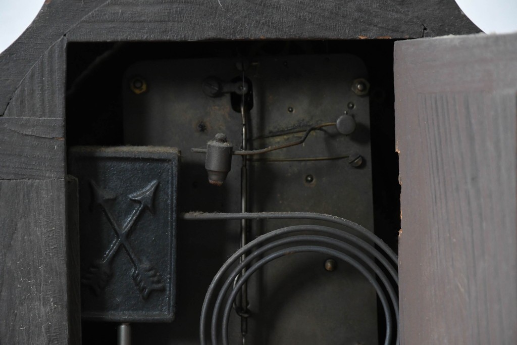 ドイツアンティーク　H.A.C(ハンブルグ・アメリカンクロック・カンパニー)製　Junghans(ユンハンス)合併前の希少品!　文字盤の美しい置時計　(R-086141)