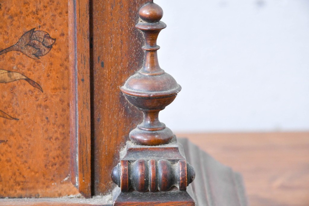 ドイツアンティーク　H.A.C(ハンブルグ・アメリカンクロック・カンパニー)製　Junghans(ユンハンス)合併前の希少品!　文字盤の美しい置時計　(R-086141)