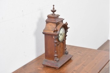 ドイツアンティーク　H.A.C(ハンブルグ・アメリカンクロック・カンパニー)製　Junghans(ユンハンス)合併前の希少品!　文字盤の美しい置時計　(R-086141)