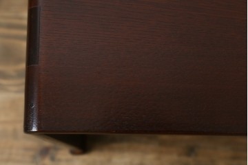 中古　希少な廃番品　欅(ケヤキ)材　コンパクトにまとまる折り畳み式文机　(R-086142)