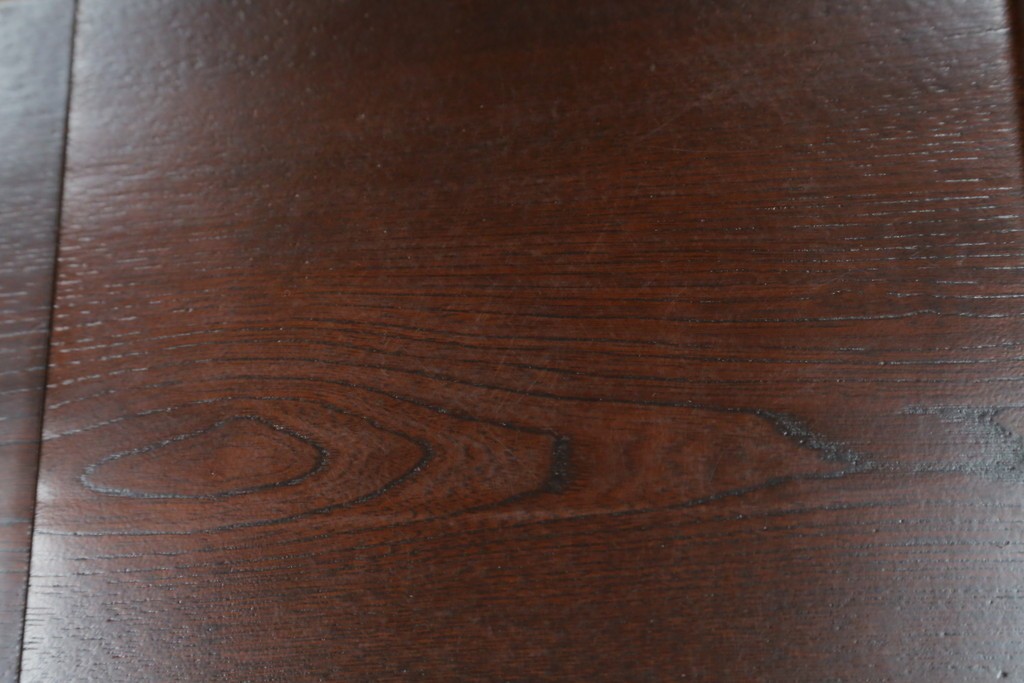 中古　希少な廃番品　欅(ケヤキ)材　コンパクトにまとまる折り畳み式文机　(R-086142)