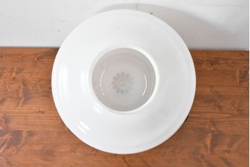 《引っ掛けシーリング式ペンダントライト加工費込み》　和製アンティーク　ゴールドの文様が優雅な大型ペンダントライト　(R-086154)