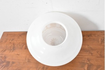 《引っ掛けシーリング式ペンダントライト加工費込み》　和製アンティーク　ゴールドの文様が優雅な大型ペンダントライト　(R-086155)