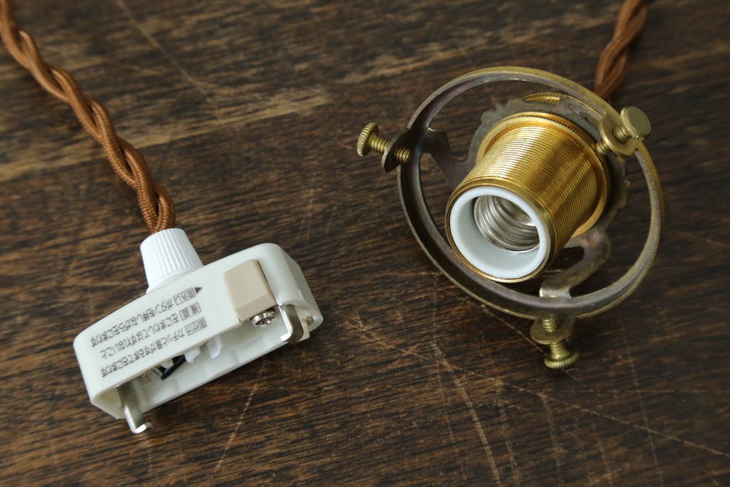 フランスアンティーク　Laflor(ラフロール)ガラス工房　美しい花モチーフのガレ風ペンダントライト　(R-086180)