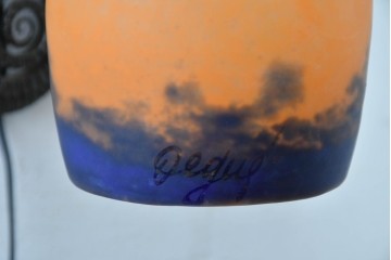 フランスヴィンテージ　DEGUE(デュゲ)　遊び心あるハロウィンカラーのランタン型ウォールライト　(R-086182)