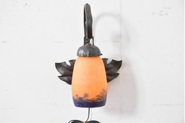フランスヴィンテージ　DEGUE(デュゲ)　遊び心あるハロウィンカラーのランタン型ウォールライト　(R-086182)