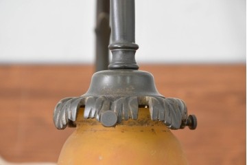 フランスアンティーク　Muller Freres Luneville(ミューラー兄弟)　配色の美しいガラスシェードのテーブルスタンド　(R-086183)