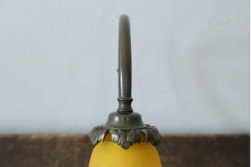 フランスアンティーク　Muller Freres Luneville(ミューラー兄弟)　配色の美しいガラスシェードのテーブルスタンド　(R-086183)