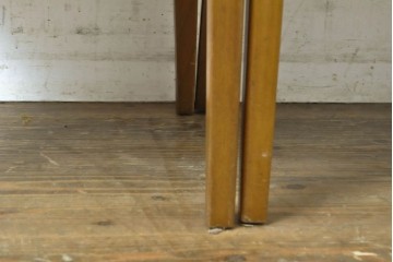 イギリスヴィンテージ　nathan(ネイサン)　ビーチ材　目を惹くボタニカル柄ファブリックのダイニングチェア3脚セット　(R-086186)