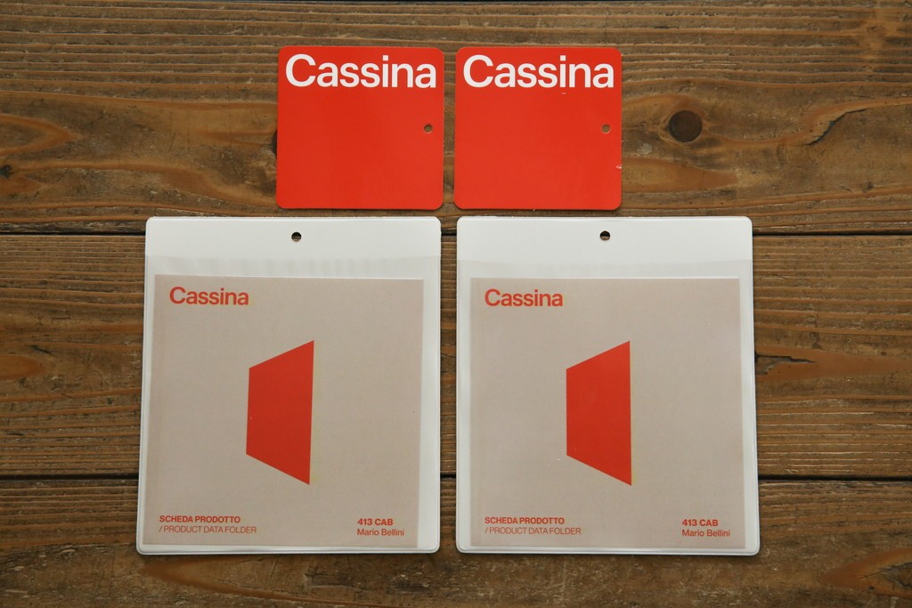 中古　超美品　Cassina(カッシーナ)　MARIO BELLINI(マリオベリーニ)　なめらかな質感の厚革製413CAB(キャブ)アームチェア2脚セット　定価(2脚合計)約100万円　(R-086189)