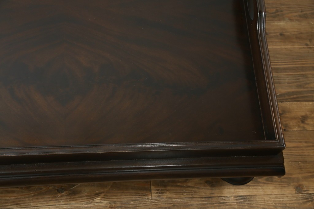 中古　Ralph Lauren Home(ラルフローレンホーム)　New Bohemian Coffee Table　丸みのあるバルボス脚が印象的なローテーブル　(R-086194)