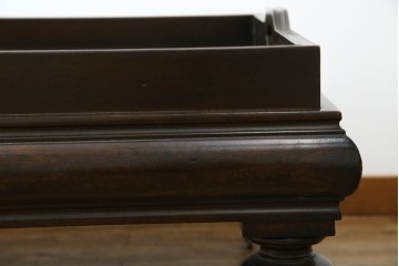 中古　Ralph Lauren Home(ラルフローレンホーム)　New Bohemian Coffee Table　丸みのあるバルボス脚が印象的なローテーブル　(R-086194)