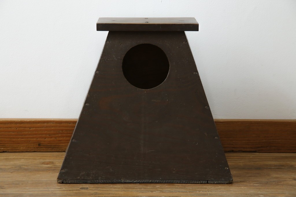 和製アンティーク　明治大正期　古道具の味わいが感じられる昔ながらの踏み台　(R-086197)