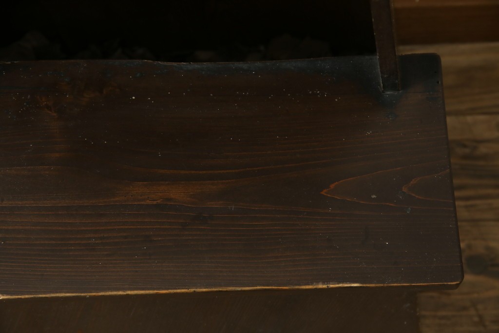 和製アンティーク　昭和初期　素朴な佇まいの2段踏み台　(R-086198)