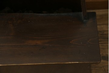 和製アンティーク　昭和初期　素朴な佇まいの2段踏み台　(R-086198)