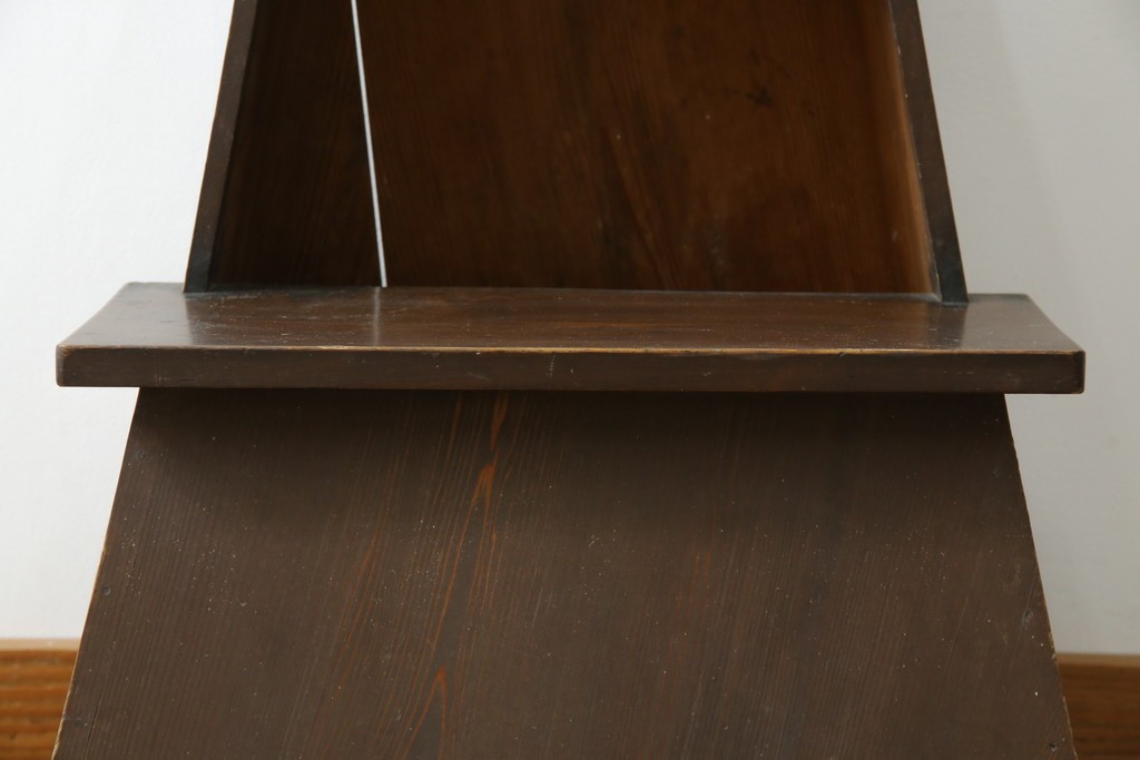 和製アンティーク　昭和初期　素朴な佇まいの2段踏み台　(R-086198)