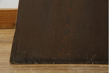 和製アンティーク　昭和初期　素朴な佇まいの2段踏み台　(R-086198)