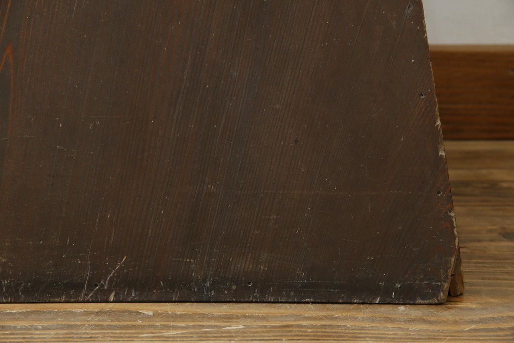 和製アンティーク　昭和初期　素朴な佇まいの2段踏み台　(R-086198)