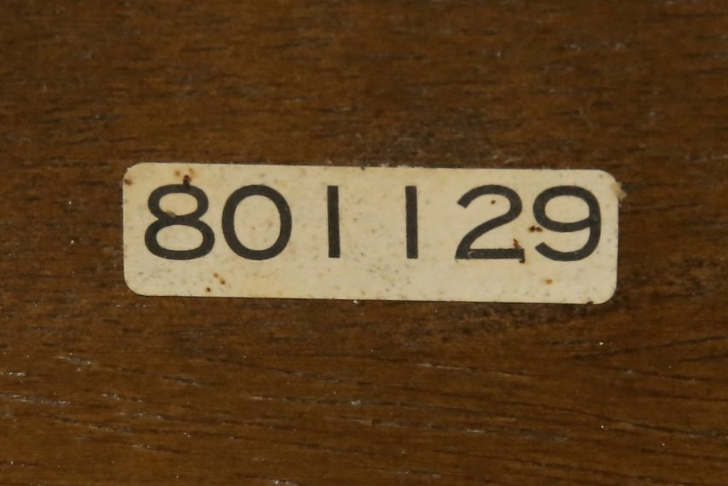 和製ヴィンテージ　オールドカリモク　カリモク家具(karimoku)　RUSTIC(ルスティック)シリーズ　希少な廃番品!　クロスデザインの背もたれが魅力の木製ベンチ　(R-086206)