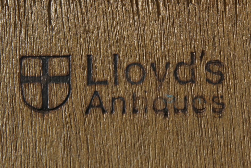 イギリスアンティーク　Lloyd’s Antiques(ロイズアンティークス)取り扱い　紋章入りのポロクラブの4連ロッカー　(R-086207)